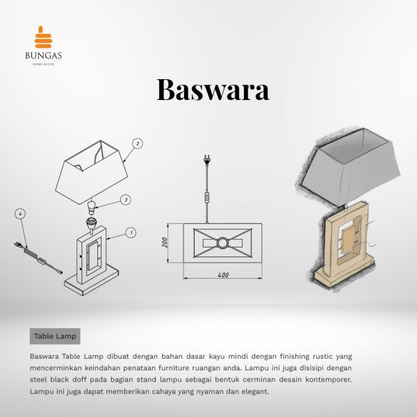 Sketch Baswara Table Lamp