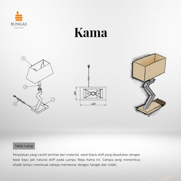 Sketch Kama Table Lamp