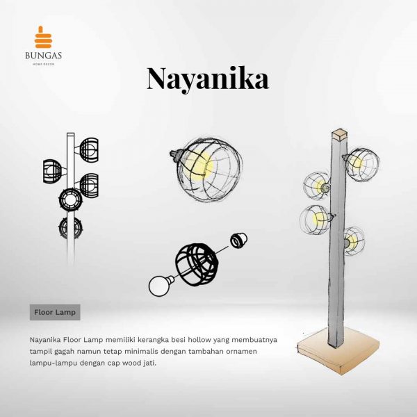 Sketch Nayanika Floor Lamp