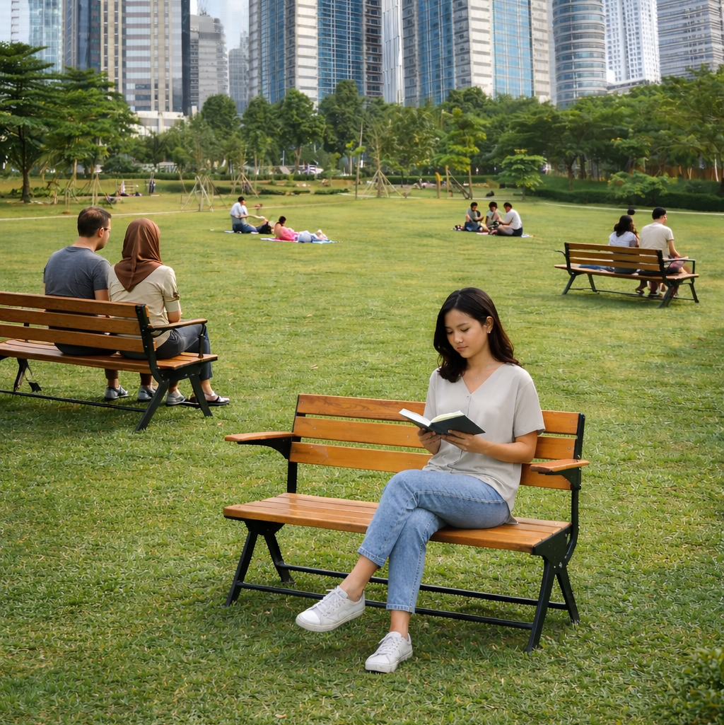 Bangku Taman Kayu Jati